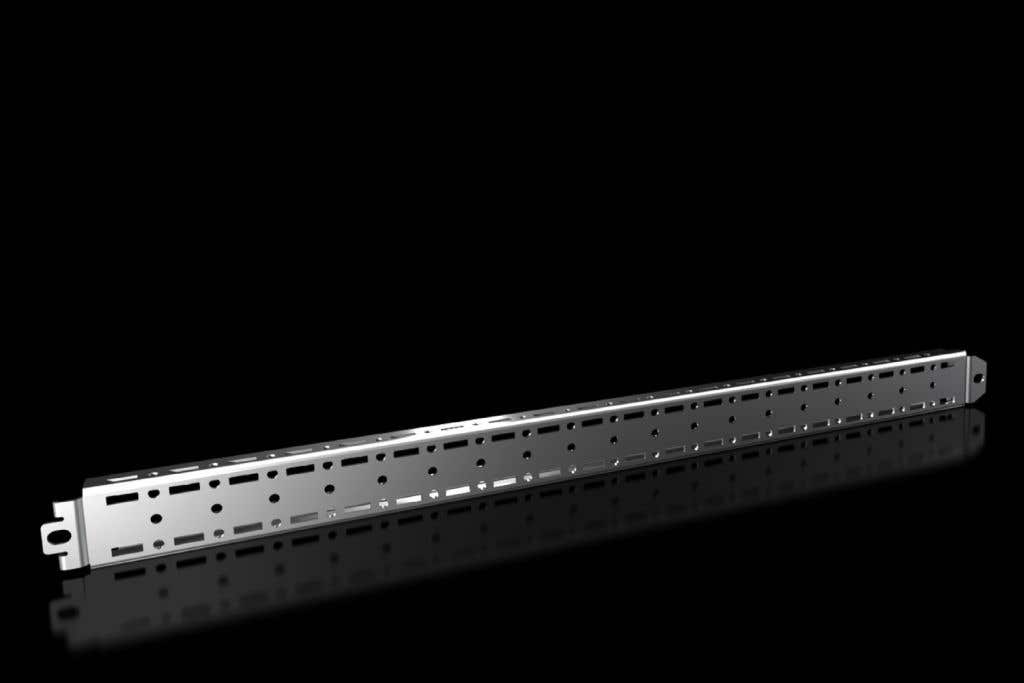 Punched section with mounting flange, 23 x 64 mm for VX, VX IT, VX SE, AX plastic