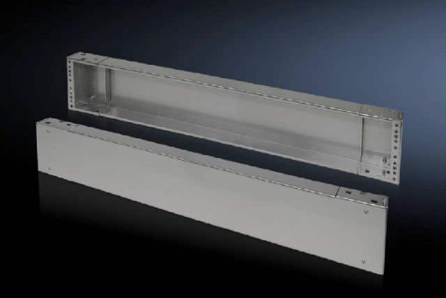 Base/plinth components, front and rear, 200 mm Stainless steel for TS, SE