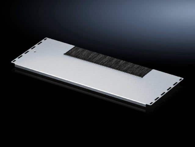 Gland plate module, one-piece, with brush strip for VX IT