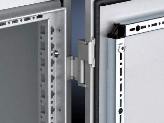 180° hinge for VX IT bayed rack suites with comfort handle