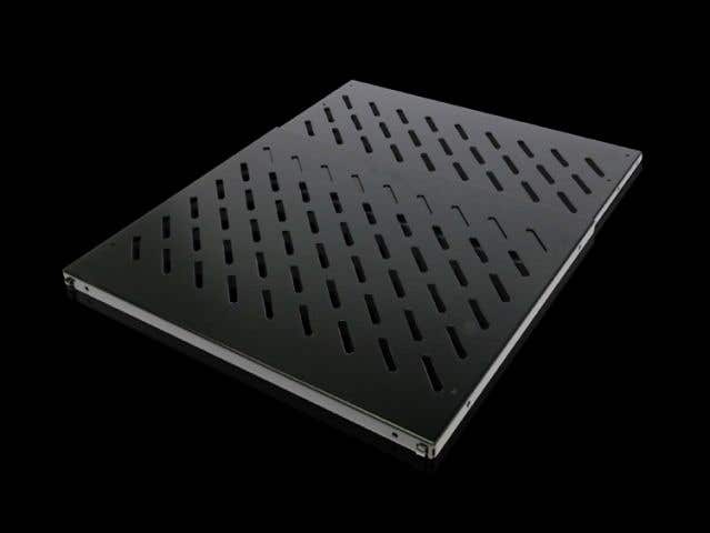 Component shelf, static installation for 482.6 mm (19") system punchings, depth-variable for VX IT, TE, TS IT