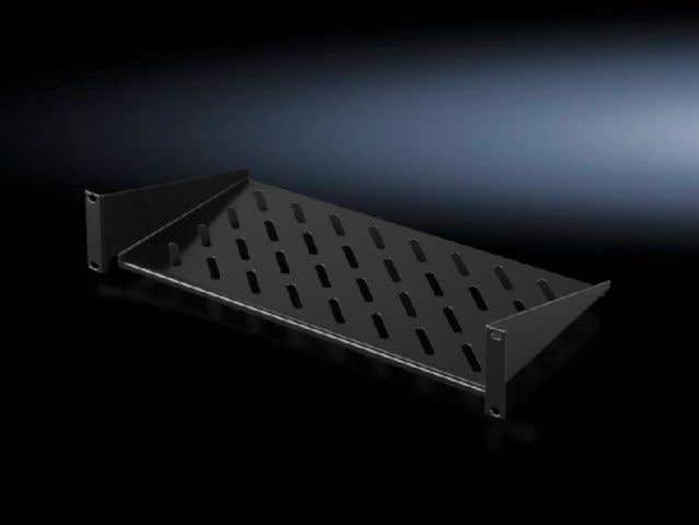 Component shelf 2 U, static installation