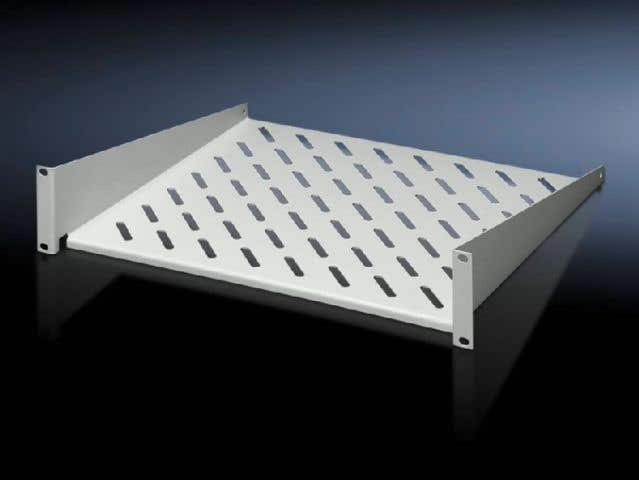 Component shelf 1 U, static installation 482.6 mm (19") system punchings