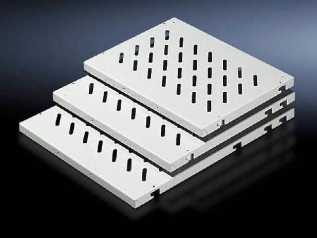 Component shelf for frame attachment Enclosure width 600 and 800 mm