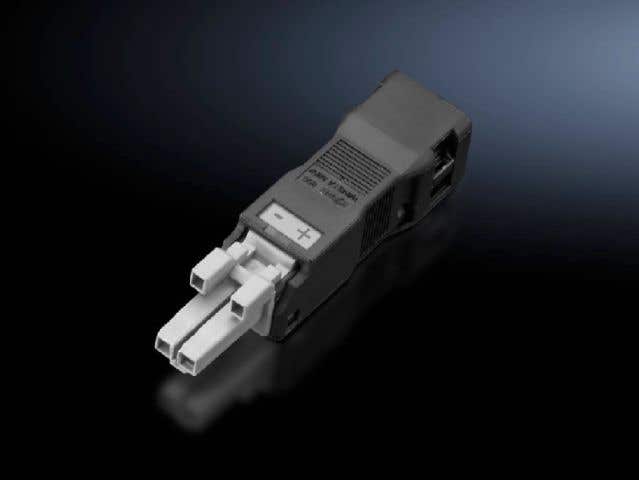 SZ Jack, for power supply and through-wiring, 2-pole, 24 V DC, Connection accessories for self-assembly