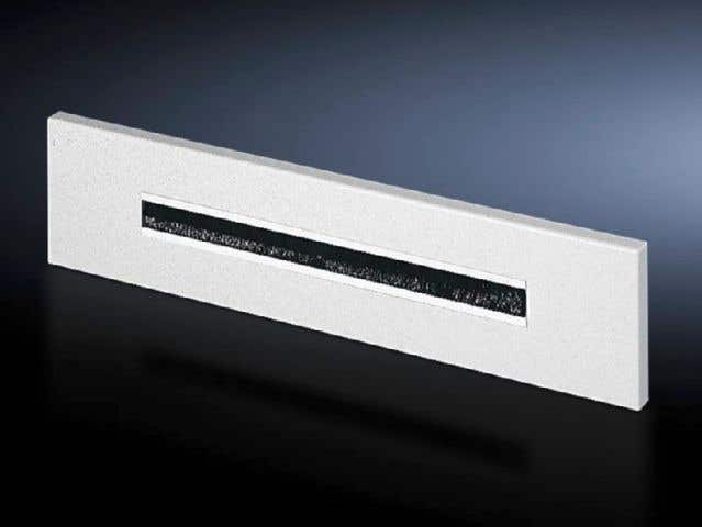 Gland plate with brush insert for EL