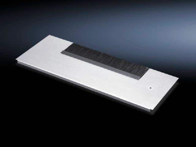 Module plates for cable entry