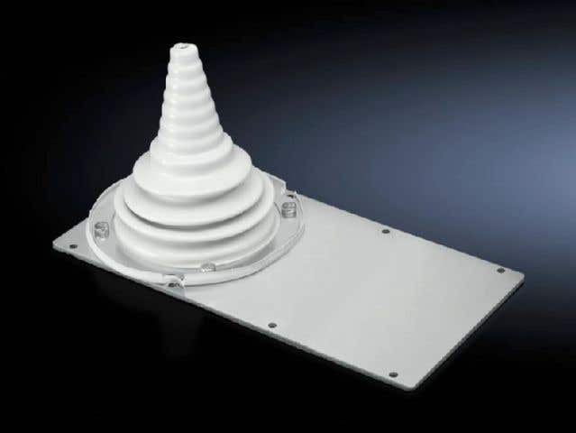 Module plates with cable sleeve