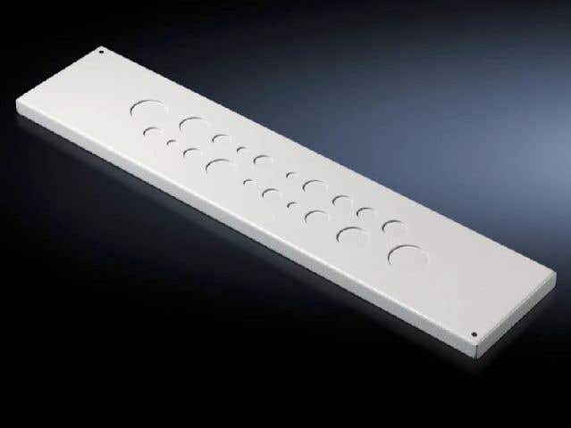 Gland plate for metric cable glands for EL