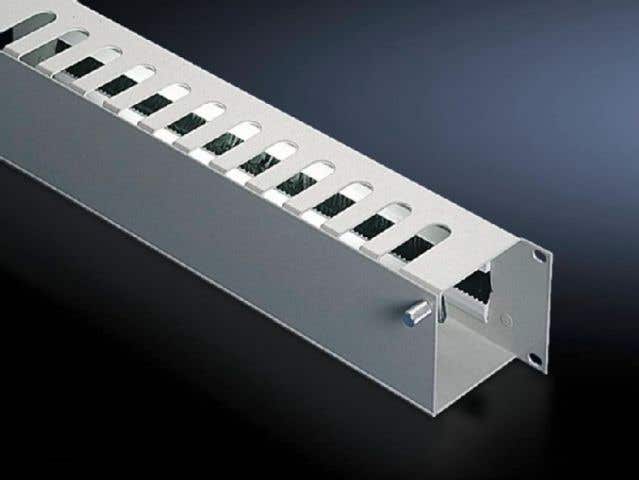 Cable management panel with front flap
