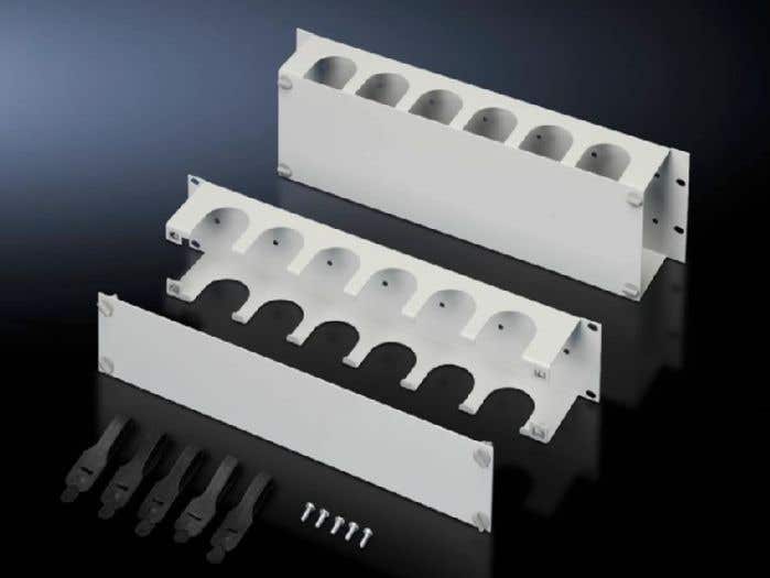 Cable management duct, horizontal 482.6 mm (19")