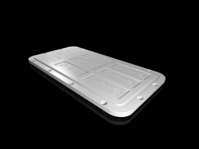 Plastic gland plate with metric knockouts, for AX
