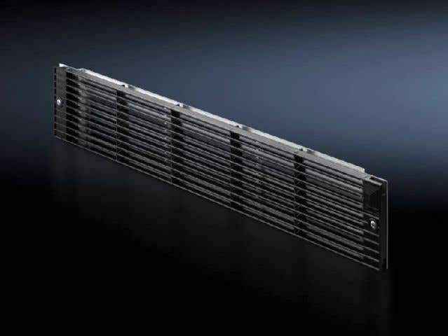 Front outlet grille 2 U for tangential fans