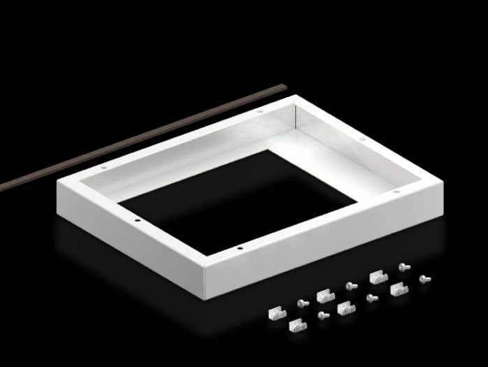Adaptor frame for roof-mounted fans