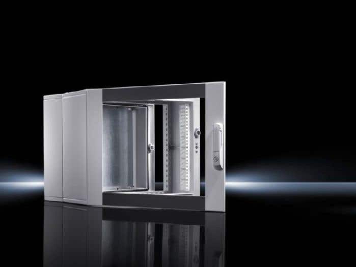 Wall-mounted enclosures EL, 3-part pre-configured with mounting angles, depth-variable