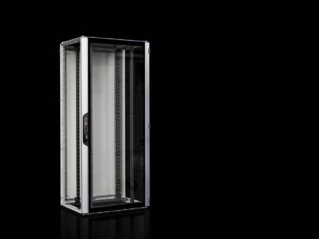Network/server rack VX IT with glazed door, IP 55, with 482.6 mm (19") mounting angles, standard