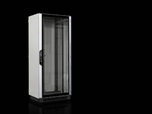 Network/server rack VX IT with glazed door, pre-configured, with 482.6 mm (19") mounting angles, standard