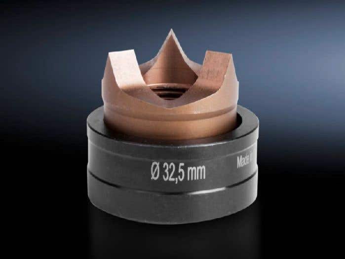 Splitter hole punch, round for stainless steel, round, with triple splitting