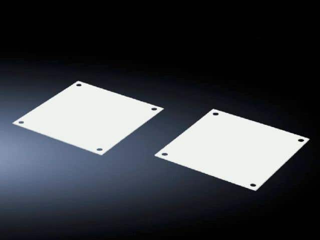 Cover plates for fan panels for FlatBox