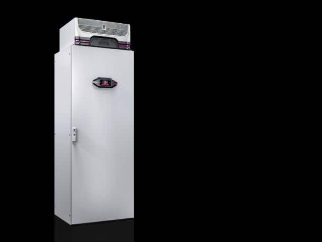 Display frame for Blue e+ roof-mounted cooling unit and VX25 Blue e+ integration solution