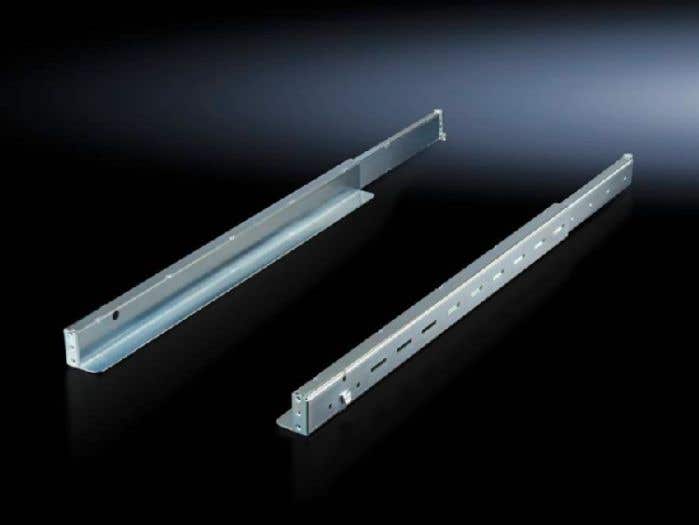 Slide rail, 1 U, depth-variable for VX IT, TE