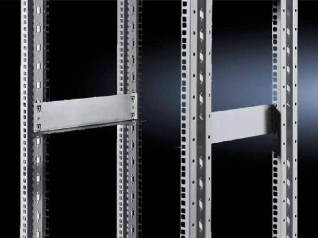 Slide rail, 2 U, static installation, continuous for two pairs of 482.6 mm (19