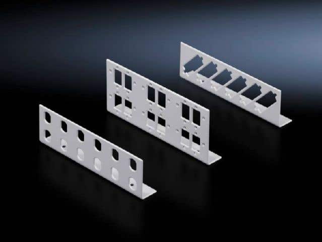 Patch panels for small fibre-optic distributors