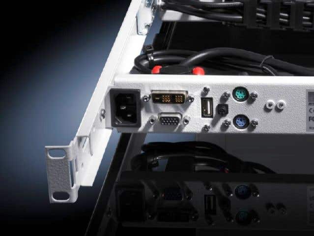 Monitor/keyboard unit with 17" TFT display and VGA/DVI connection