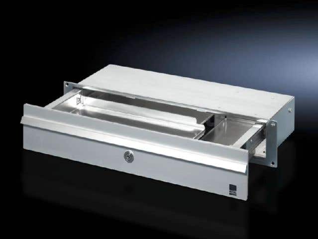 Drawer 482.6 mm (19")/2 U for keyboard and mouse