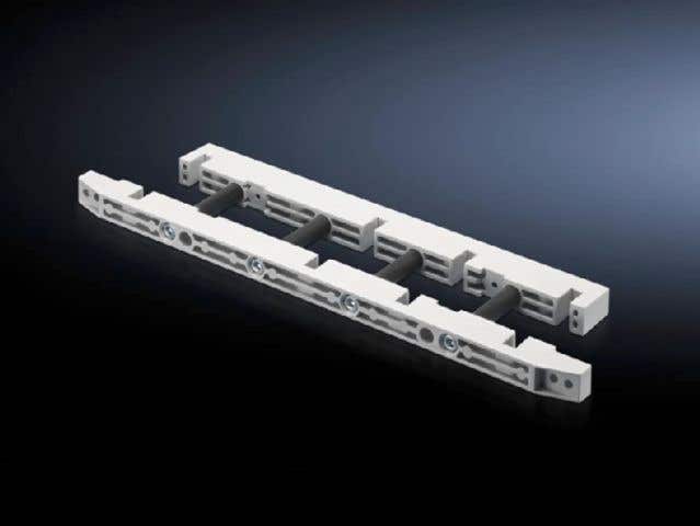 Busbar support for fuse-switch disconnector section