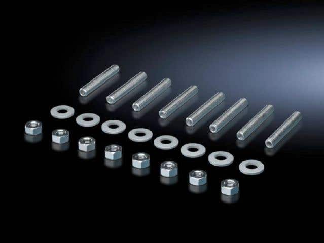 Threaded bolts for sliding blocks and sliding nuts