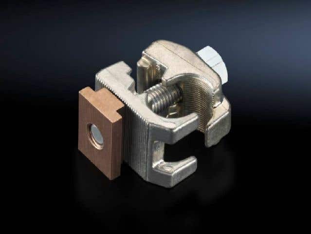 Connection clamp for round conductors
