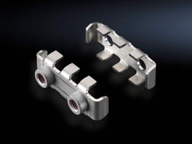 Busbar claw for flat copper busbars