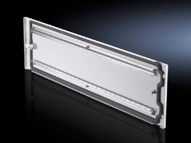 Perforated mounting strip for partial door