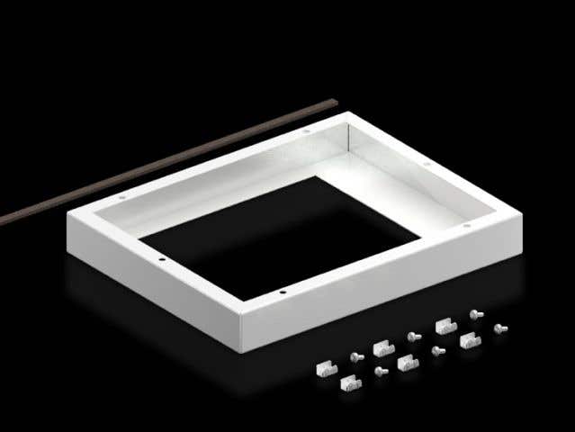 Adaptor frame for roof-mounted fans