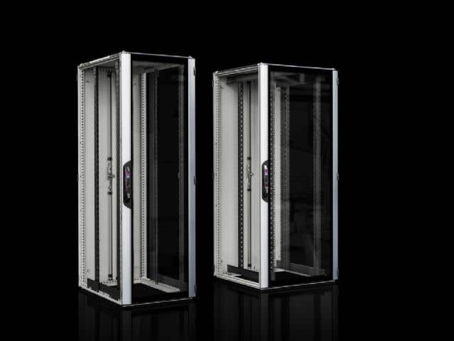 Network/server rack VX IT with glazed door, with 482.6 mm (19