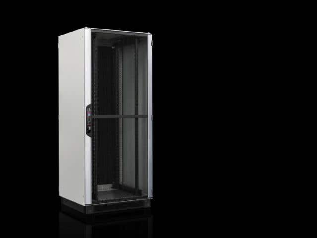 Network/server rack VX IT with vented doors, pre-configured, with 482.6 mm (19") mounting angles, standard