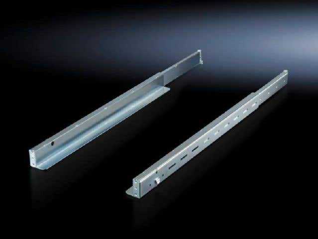 Slide rail, 1 U, depth-variable for VX IT, TE