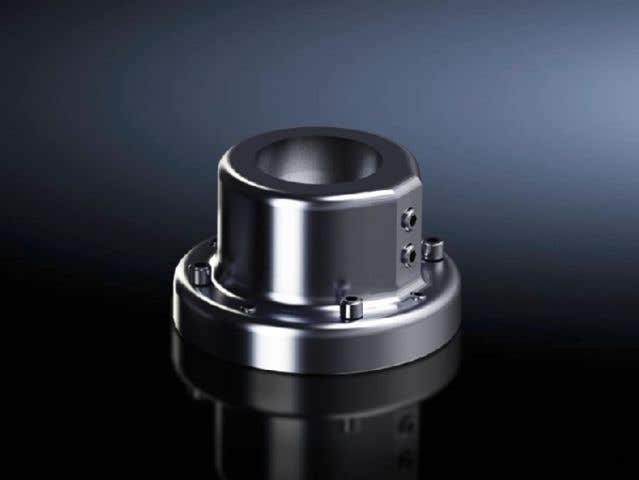 Wall/base mounting bracket, rigid, CP 40, stainless steel 