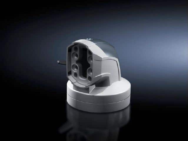 Angle coupling 90° CP 60 for support arm connection  130 mm