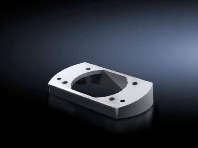 Tilting adaptor 10° for support arm connection 120 x 65 mm