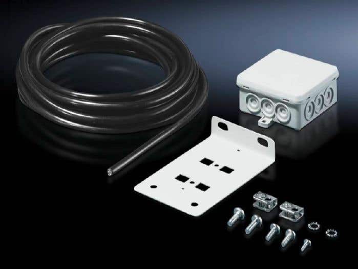 Internal latch for side panel, screw-fastened, sheet steel