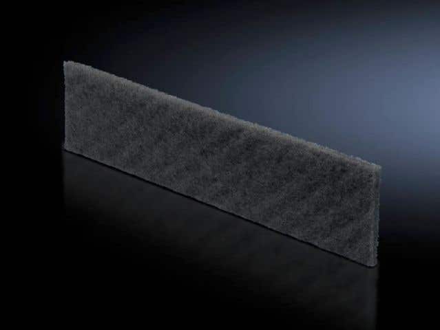 Filter mat for base/plinth trim panels, vented