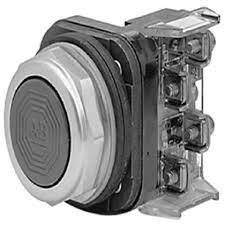 22.5 mm NEMA PB Accessory, Flush, Black, 1 NOC & 3 NCC, Stab or No Termination