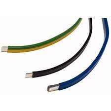 Copper strip, tinned, 100A, 3x9x0.8mm, black . CU-BAND3X9X0,8-BK
