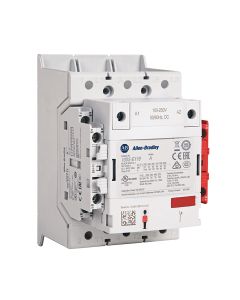 100S-E265KD12C Safety Contactor,IEC, 265 A,100-250V 50-60 Hz/100-250V DC,3 NO Poles,1 NO 1 NC Auxiliary Contacts,Bus Bar Connections