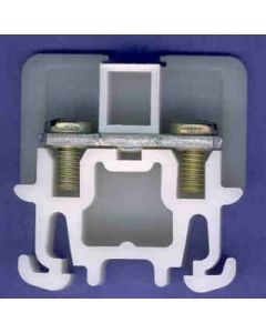 Terminal Block, Rail Mount, 1-Pole, 35A, 600V, NEMA/EEMAC, #22α#10 AWG, Screw Terminal w/#8 Screw, White