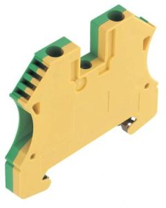 GROUND TERMINAL BLOCK 2.5MM GREEN/YELLOW