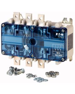 Switch-disconnector, 3 pole, 160 A, Without rotary handle and drive shaft, surface mounting, Screw terminal, drilling dimension 6,5 mm