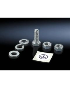 Assembly parts for earth straps and earthing braids